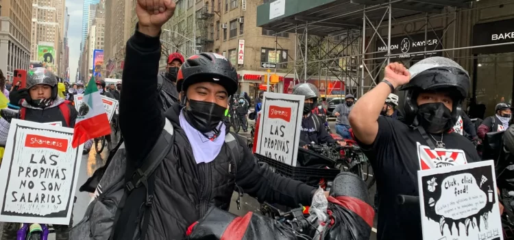 La corte suprema fallo a favor de un salario mínimo para los deliveristas en Nueva York