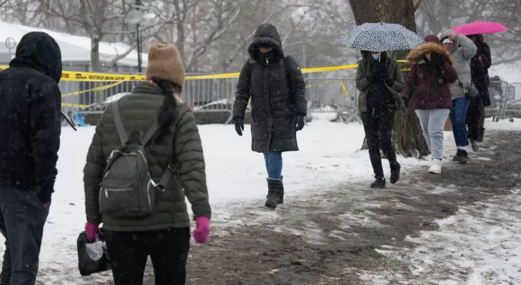 Advertencia por tormenta de nieve en el área de Nueva York